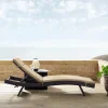 Biscayne Outdoor Wicker Chaise Lounge Mocha/Brown - Image 4
