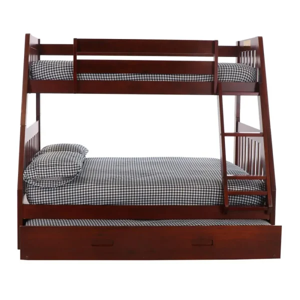Mission Twin over Full Bunk Bed with Roll Out Twin Trundle Bed - Image 6